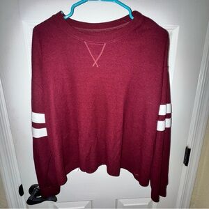 Hollister Red Oversized Sweatshirt